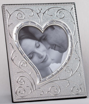 Фоторамка сувенір. "Серце в алмазах" 17х21см №077C (6) — фото товару | Канцелярський Сад
