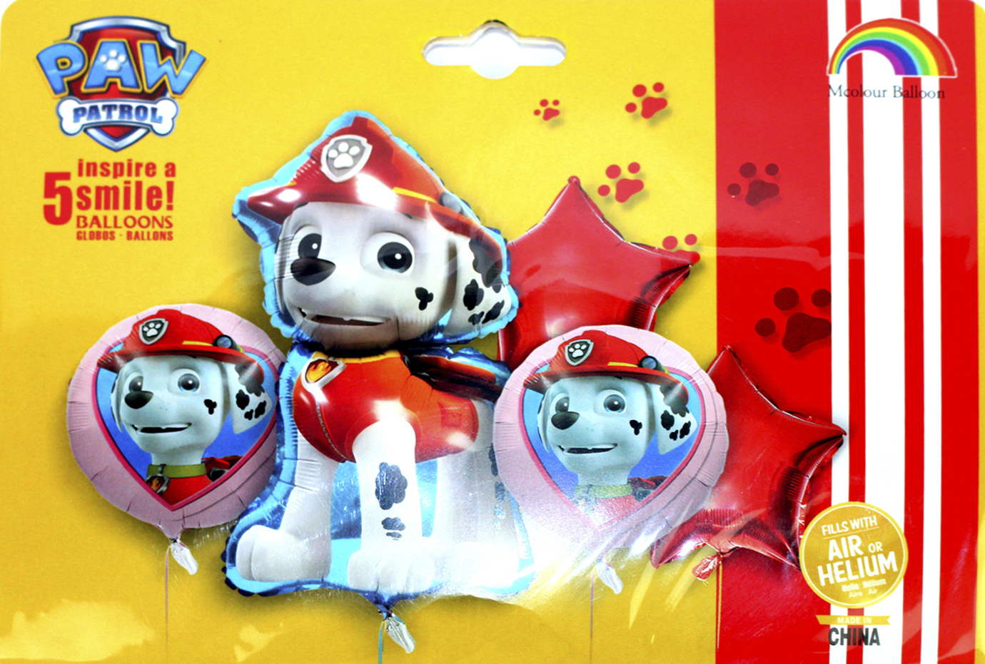 Набір кульок повітр. "Paw Patrol.Маршал" 5шт №TX-324(10) — фото товару | Канцелярський Сад