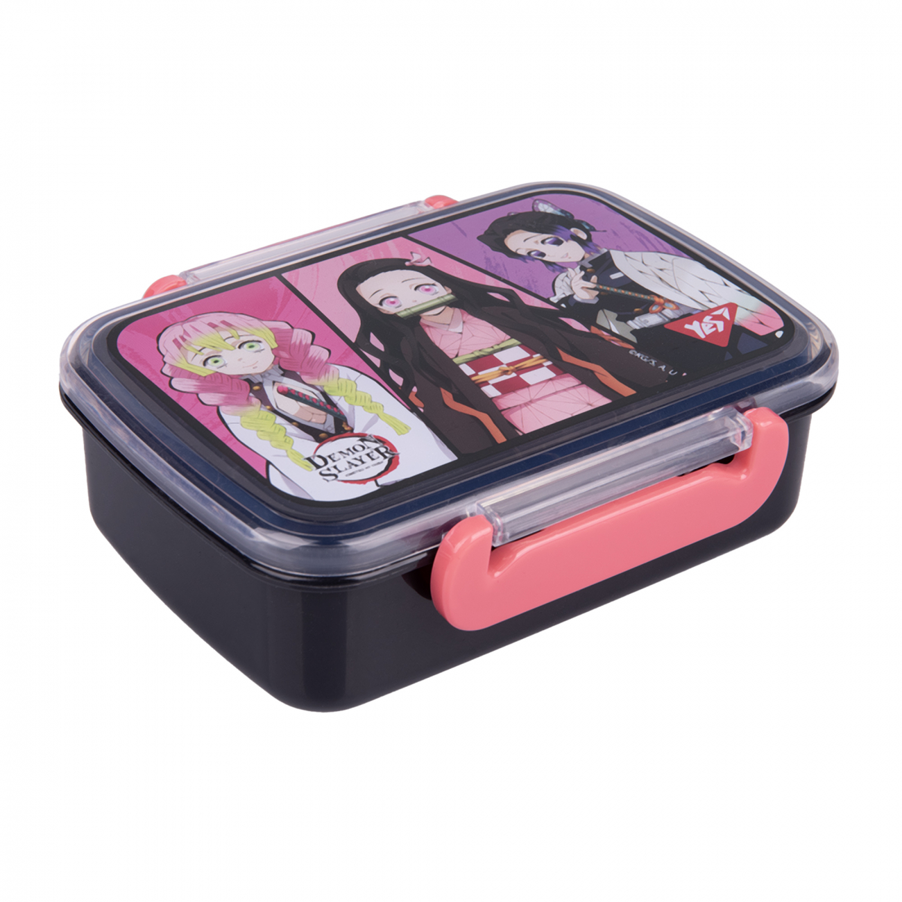 Ланч бокс пласт. "Yes" 420мл Demon Slayer чорний №708272(12) — фото товару | Канцелярський Сад