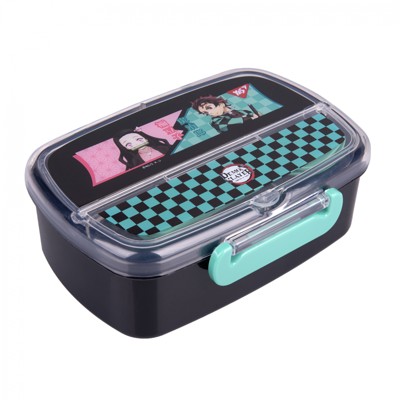 Ланч бокс пласт. "Yes" 750мл Demon Slayer з приладдям №708275(12)(48) — фото товару | Канцелярський Сад