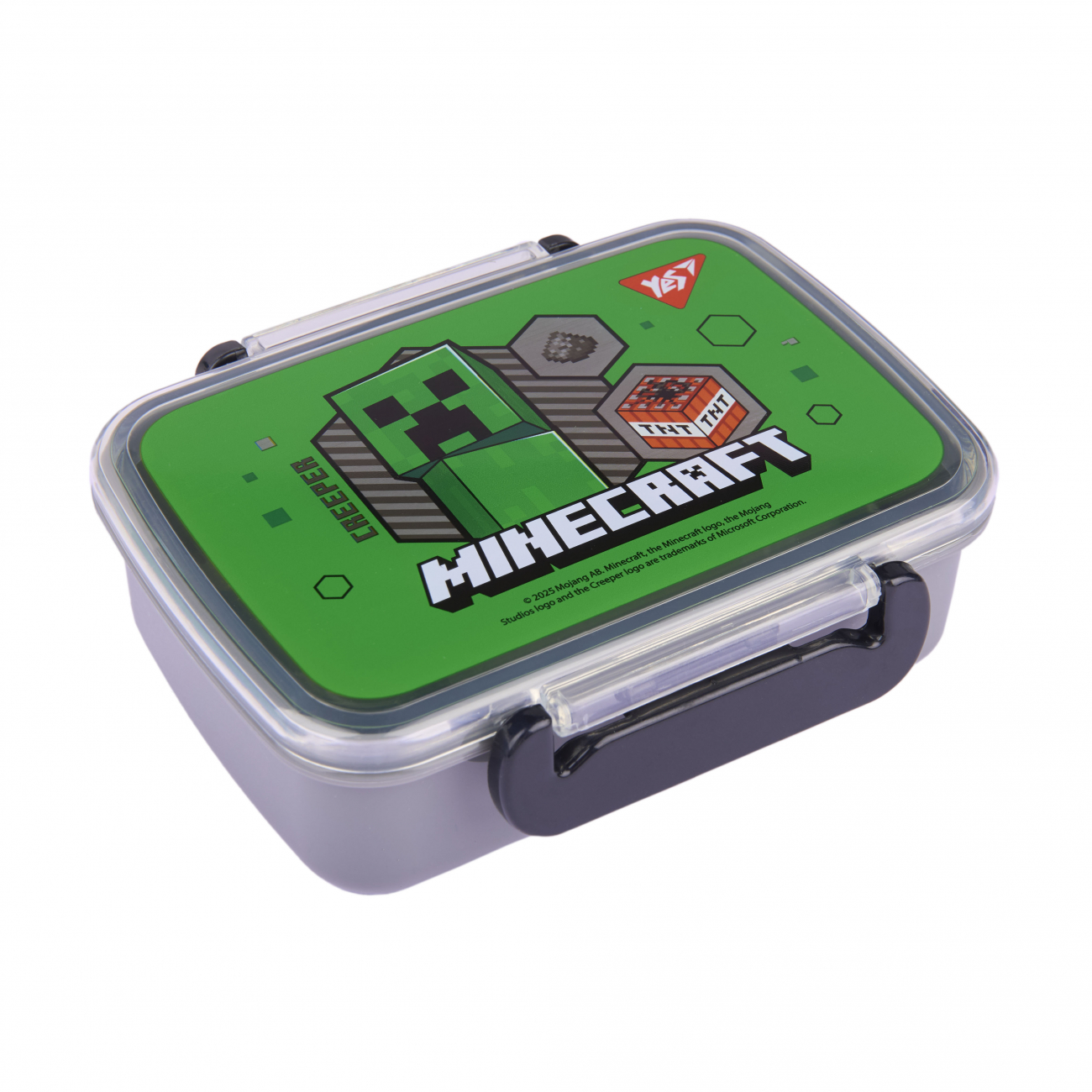 Ланч бокс пласт. "Yes" 420мл Minecraft.Creepe №708362(12)(72) — фото товару | Канцелярський Сад