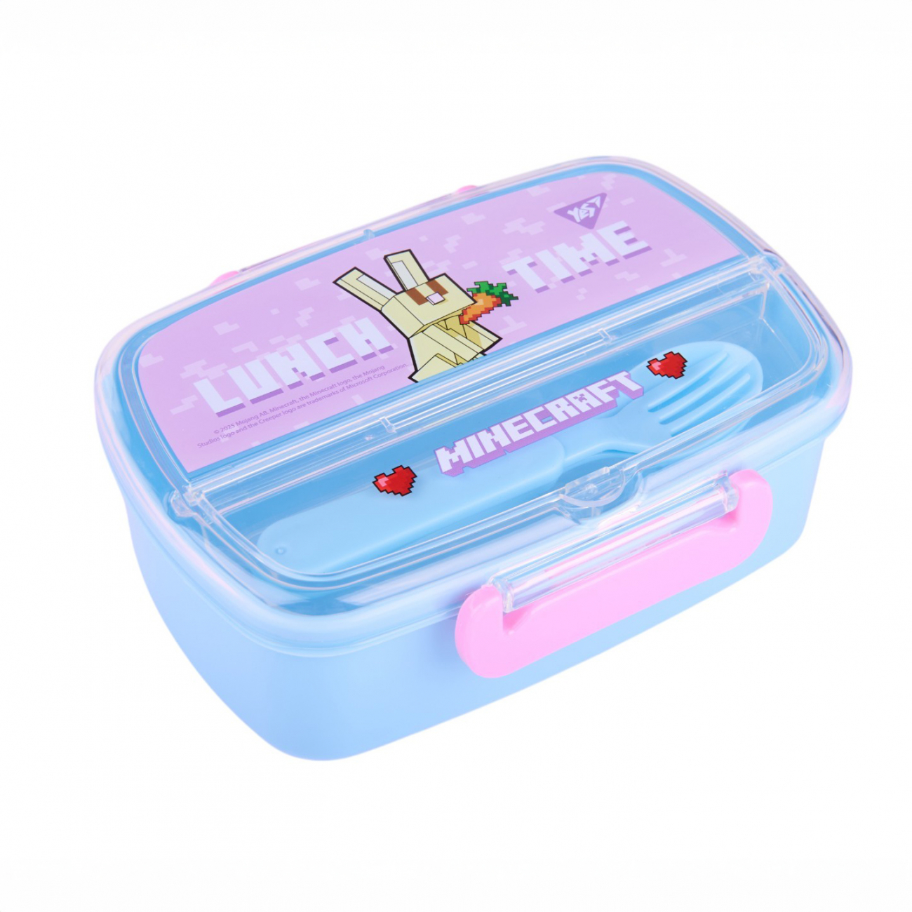 Ланч бокс пласт. "Yes" 750мл Minecraft.Spring з приладдям №708370(12)(48) — фото товару | Канцелярський Сад