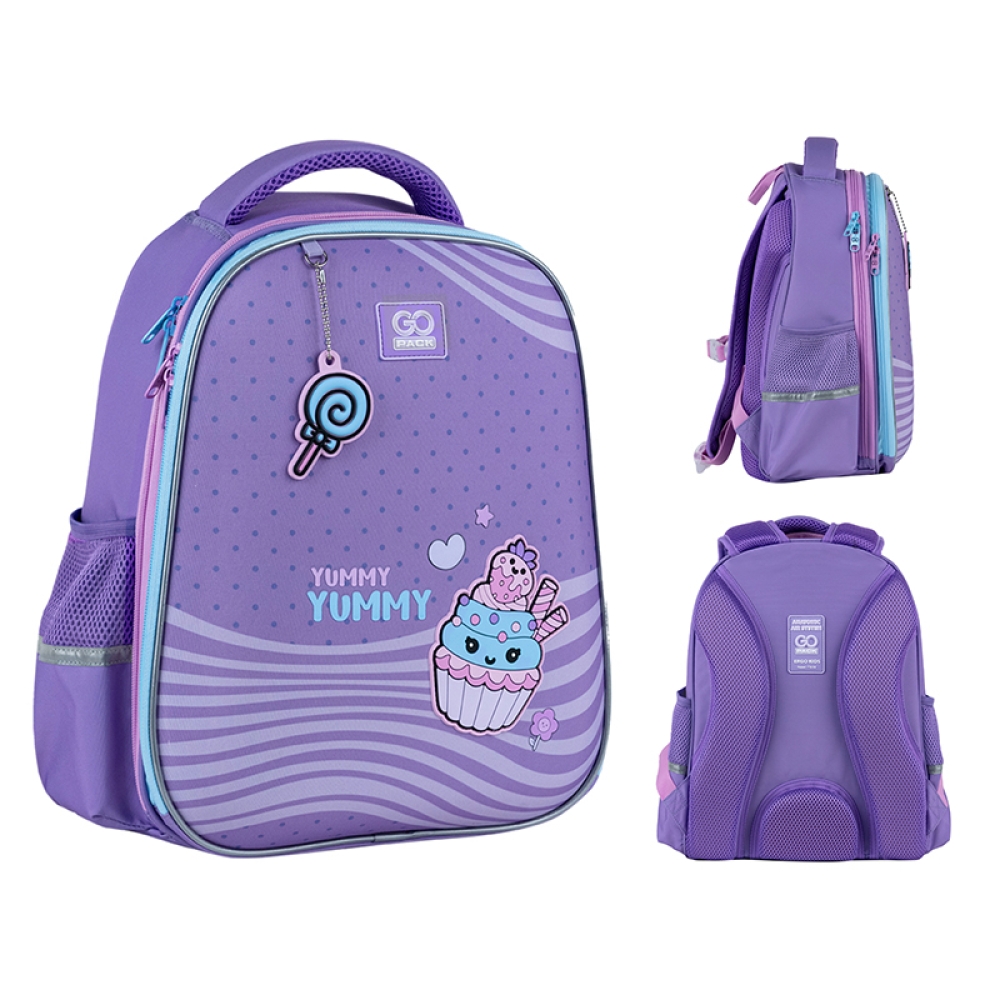 Рюкзак каркасний "GoPack" Education Yummy 2від.,2карм. №GO25-165M-3(4) — фото товару | Канцелярський Сад