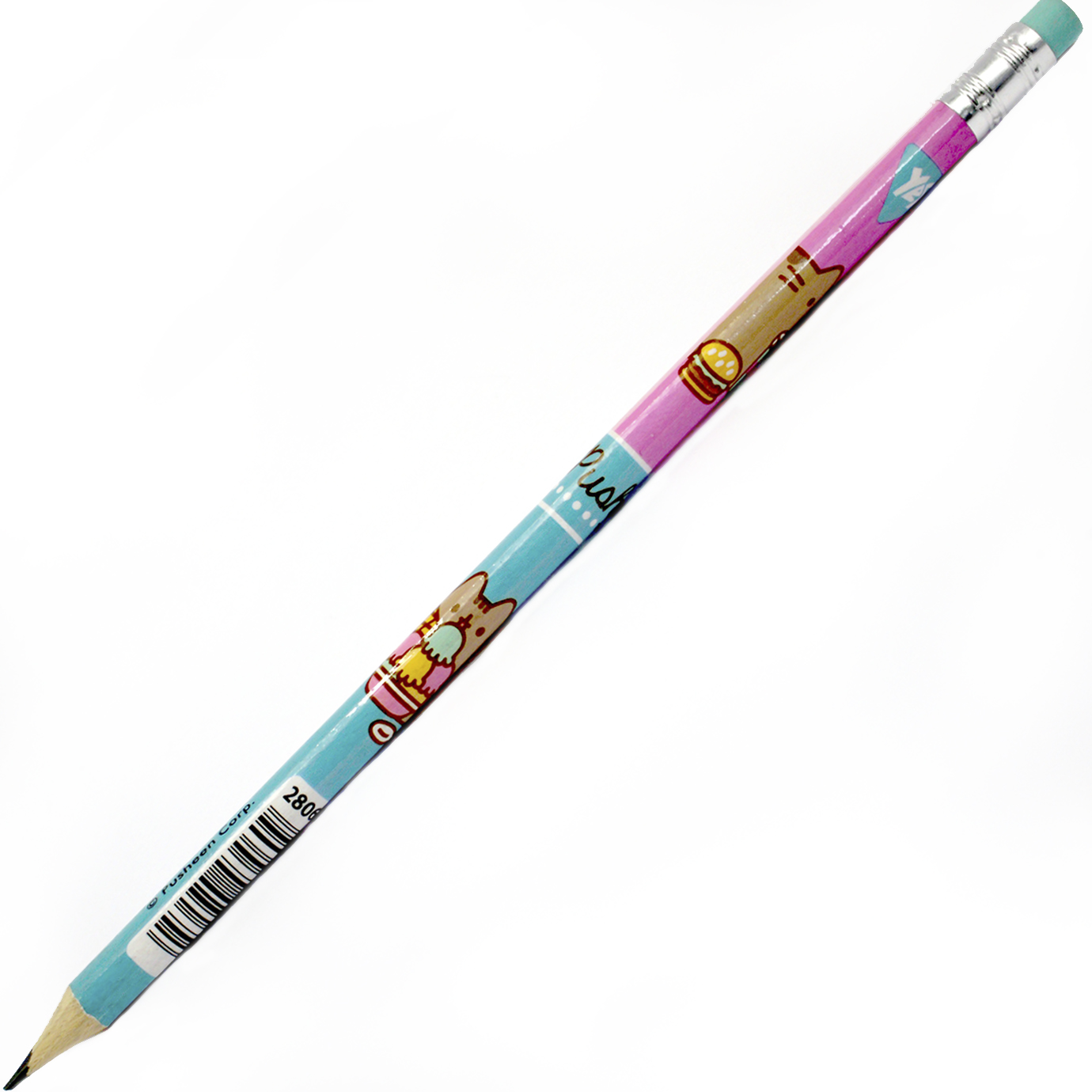 Олівець гр. "Yes" №280639 Pusheen. Heroes HB круг. з гумкою,в пласт. тубі(36)(540) — фото товару | Канцелярський Сад