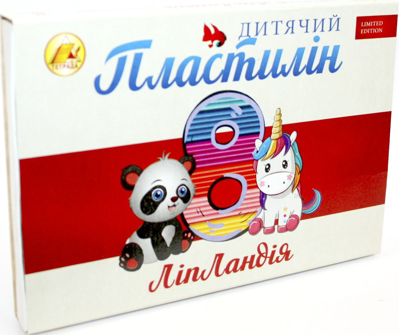 Пластилін "Тетрада" Ліпландія/Пластіленд 8 кольор. 160гр(30) — фото товару | Канцелярський Сад