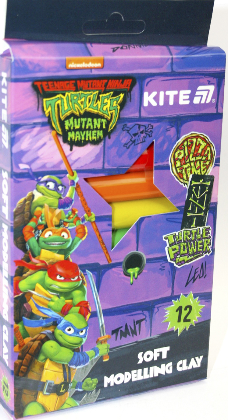 Пластилін "Kite" NT 12 кольор. 200гр воск. №NT25-086(1)(30)(60) — фото товару | Канцелярський Сад