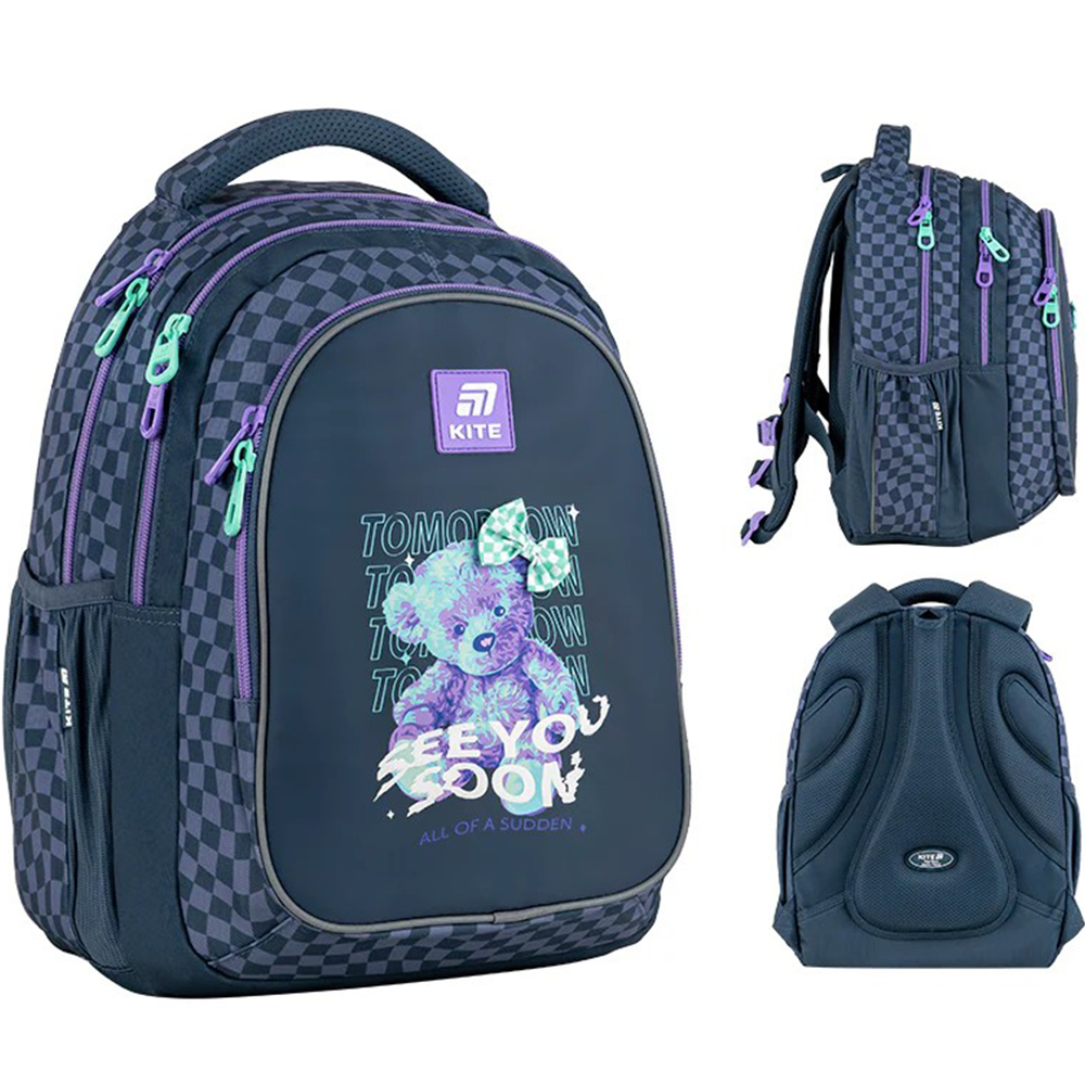 Рюкзак "Kite" Education teens 3від.,2карм. №K25-8001M-3(6)(10) — фото товару | Канцелярський Сад