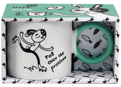 Чашка керам. 370мл "Roller bunny" в подар. кор-ці №K25-220-6/Kite/(24) — фото товару | Канцелярський Сад