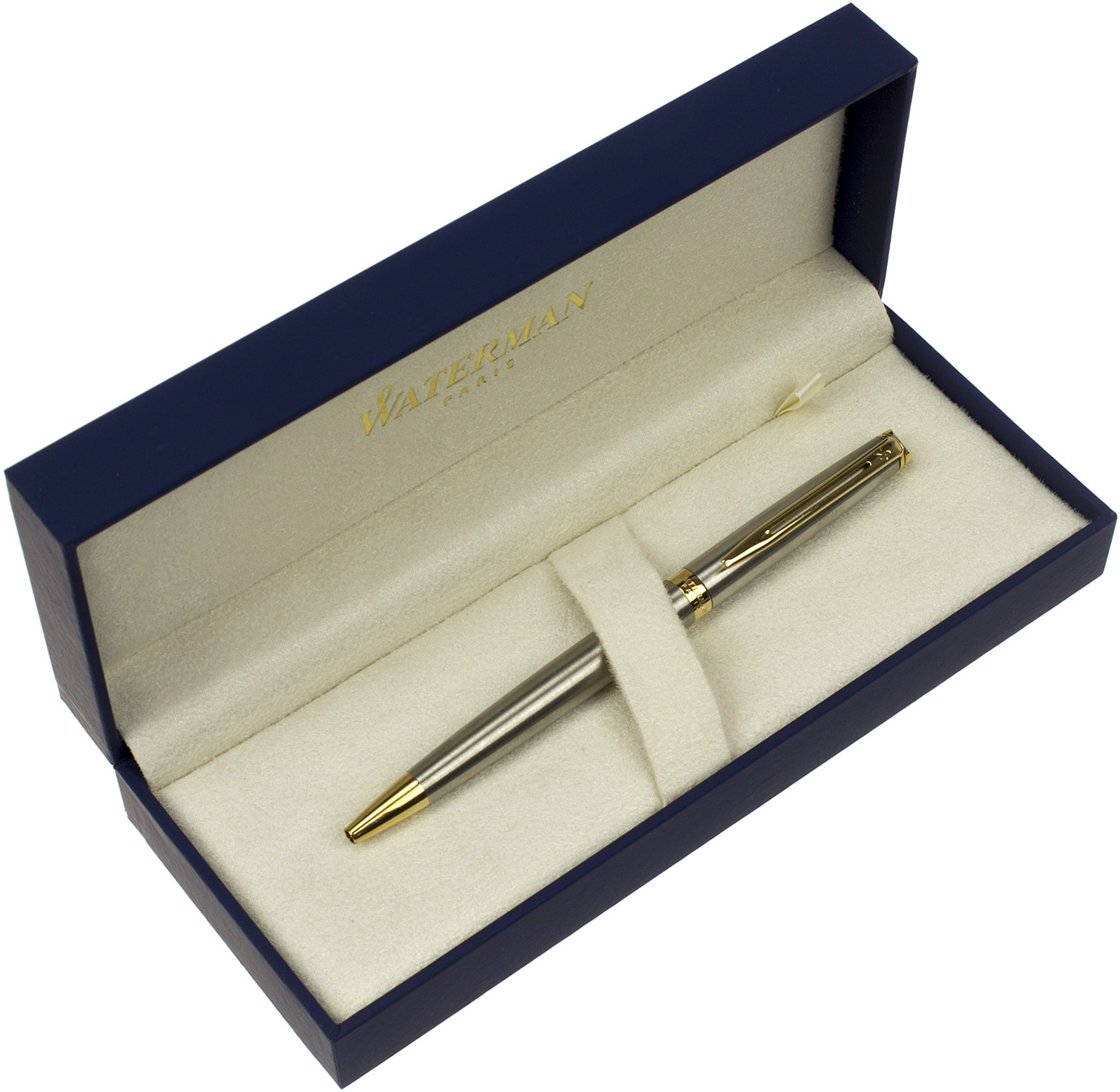 Ручка кульк. "Waterman" №22010 Hemisphere сталь з позол. — фото товару | Канцелярський Сад
