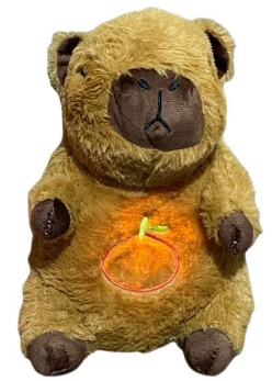 Нічник м'яка ігр. "Капібара" з функцією дихання та звуками,30см №5200-3(100) — фото товару | Канцелярський Сад