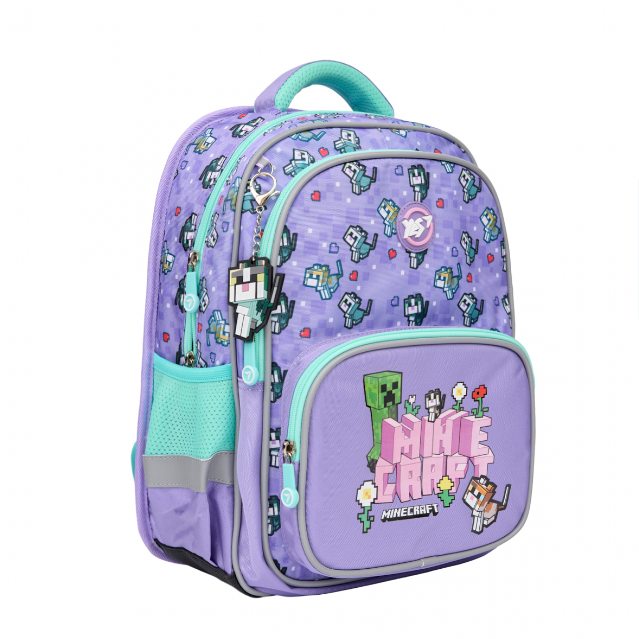 Рюкзак "Yes" S-72 Р-25 Minecraft Pinky 2від.,3карм.№550012(14) — фото товару | Канцелярський Сад