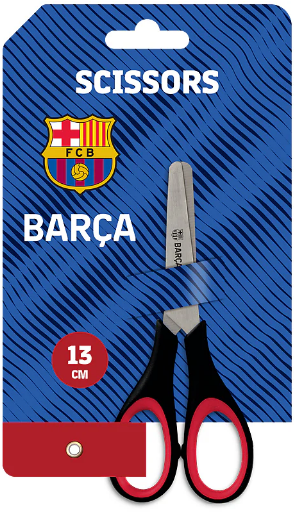 Ножиці дит. "Kite" №BC25-123 FC Barcelona 13см гумові вставки(12)(240) — купити | Канцелярський Сад