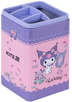 Стакан для ручок "Kite" №HK25-105-3 квадр. Kuromi(12) — фото товару | Канцелярський Сад