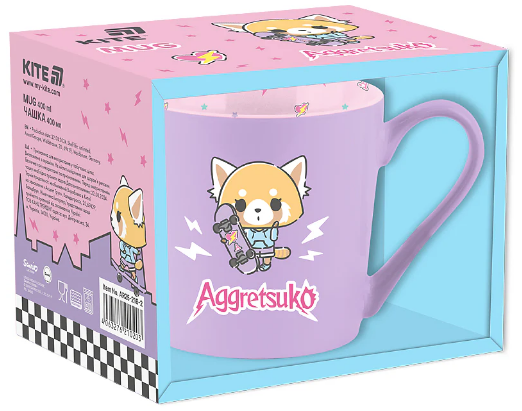 Чашка керам. 400мл "Aggretsuko" в подар. кор-ці №AR25-216-2/Kite/(36) — фото товару | Канцелярський Сад