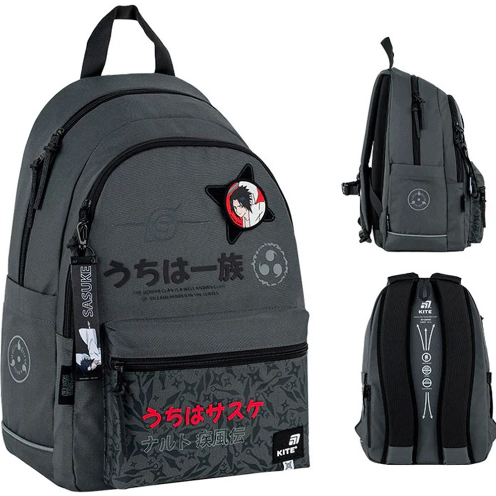 Рюкзак "Kite" Education teens Naruto Shippuden 3від.,4карм. №NR25-2575M(10) — фото товару | Канцелярський Сад