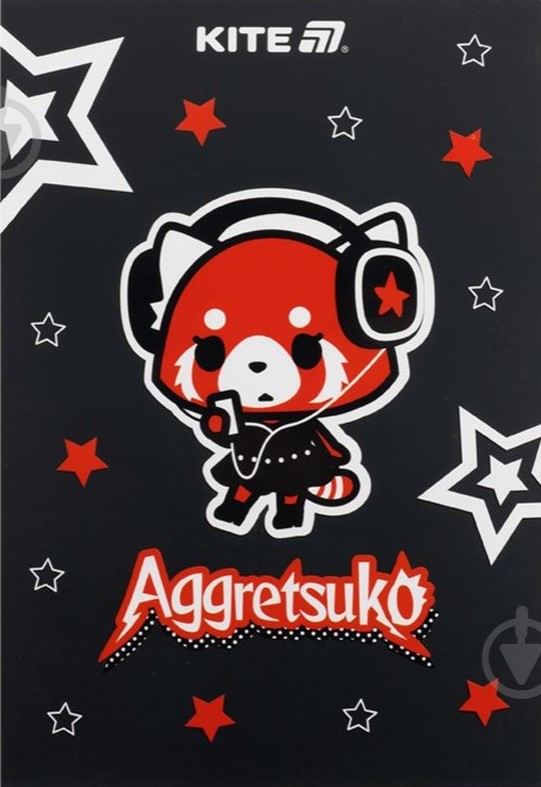 Блокнот А5 50арк. кліт. тв. обкл. Aggretsuko №AR25-194/Kite/(10) — фото товару | Канцелярський Сад