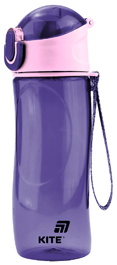 Пляшка для води пласт. "Kite" 530мл фіолетова №K25-400-4(12) — фото товару | Канцелярський Сад