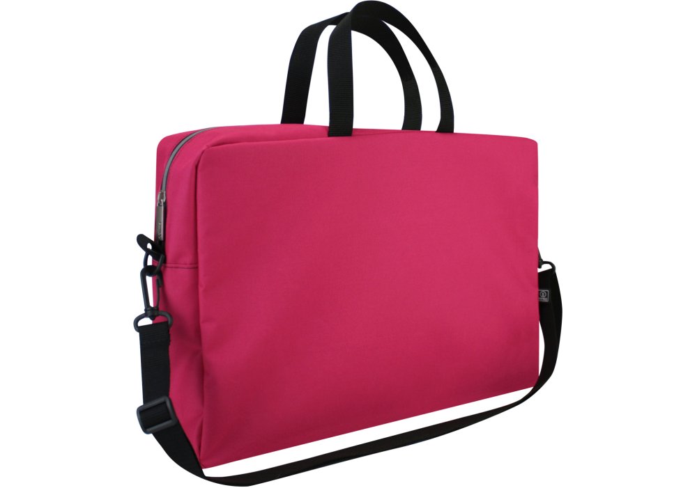 Сумка-портфель "Optima" №O95246 А4+ текстильна, фуксія(10) — фото товару | Канцелярський Сад