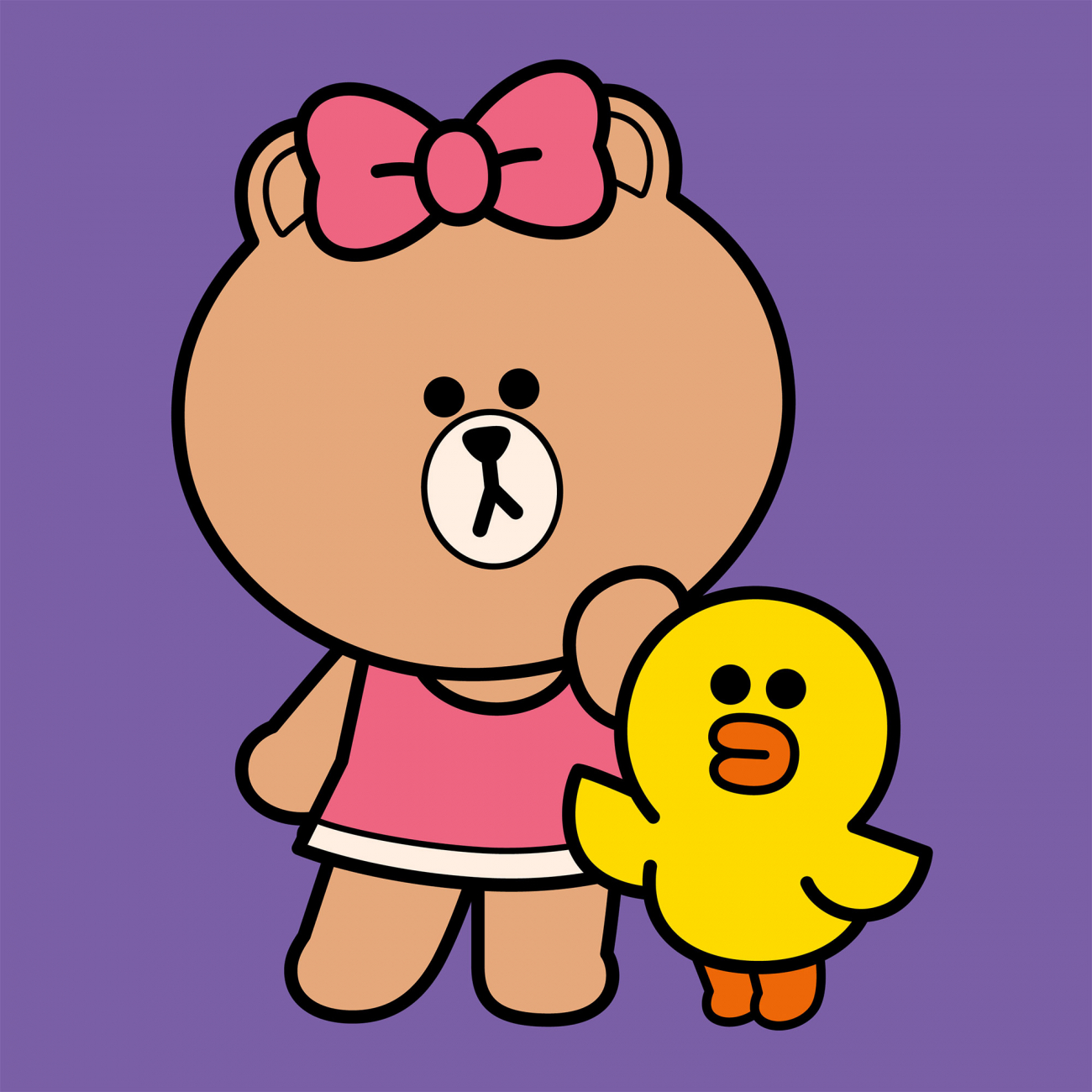 Картини по номерах "Лайн Френдс.Чоко та Саллі" 25х25см №955018/Santi/(30) — фото товару | Канцелярський Сад