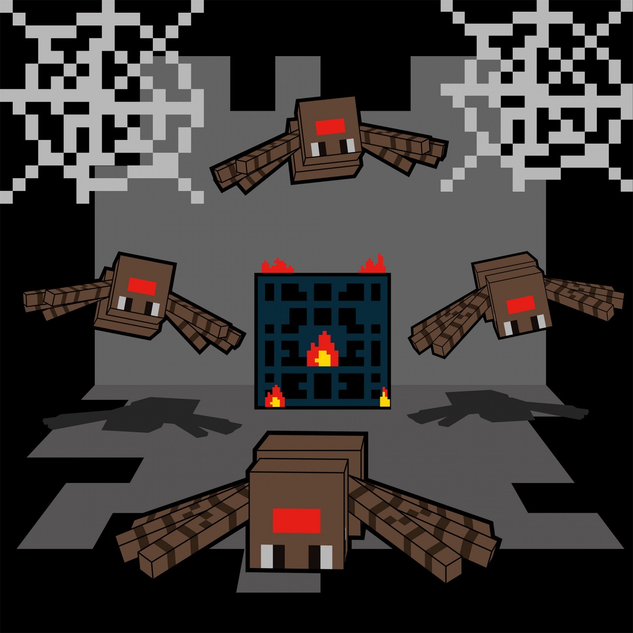 Картини по номерах "Майнкрафт. Печера з павуками" 25х25см №955473/Santi/(30) — фото товару | Канцелярський Сад