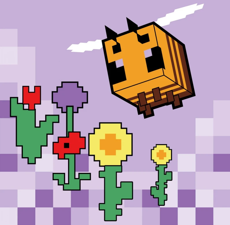 Картини по номерах "Майнкрафт.Весела бджілка" 25х25см №955467/Santi/(30) — фото товару | Канцелярський Сад