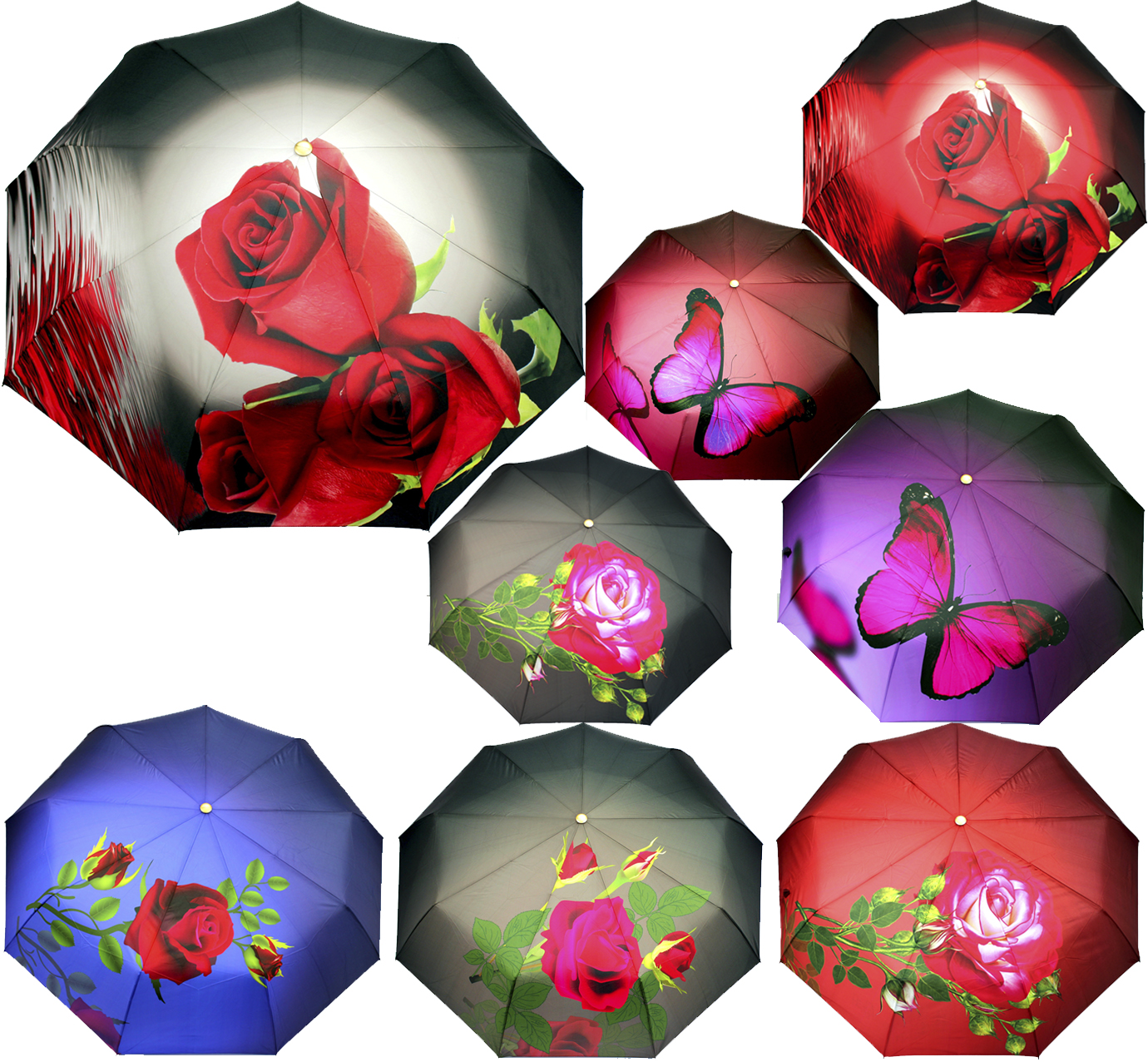 Парасолька жін. автомат "Rain Flowers" №1090(12)(48) — купити | Канцелярський Сад