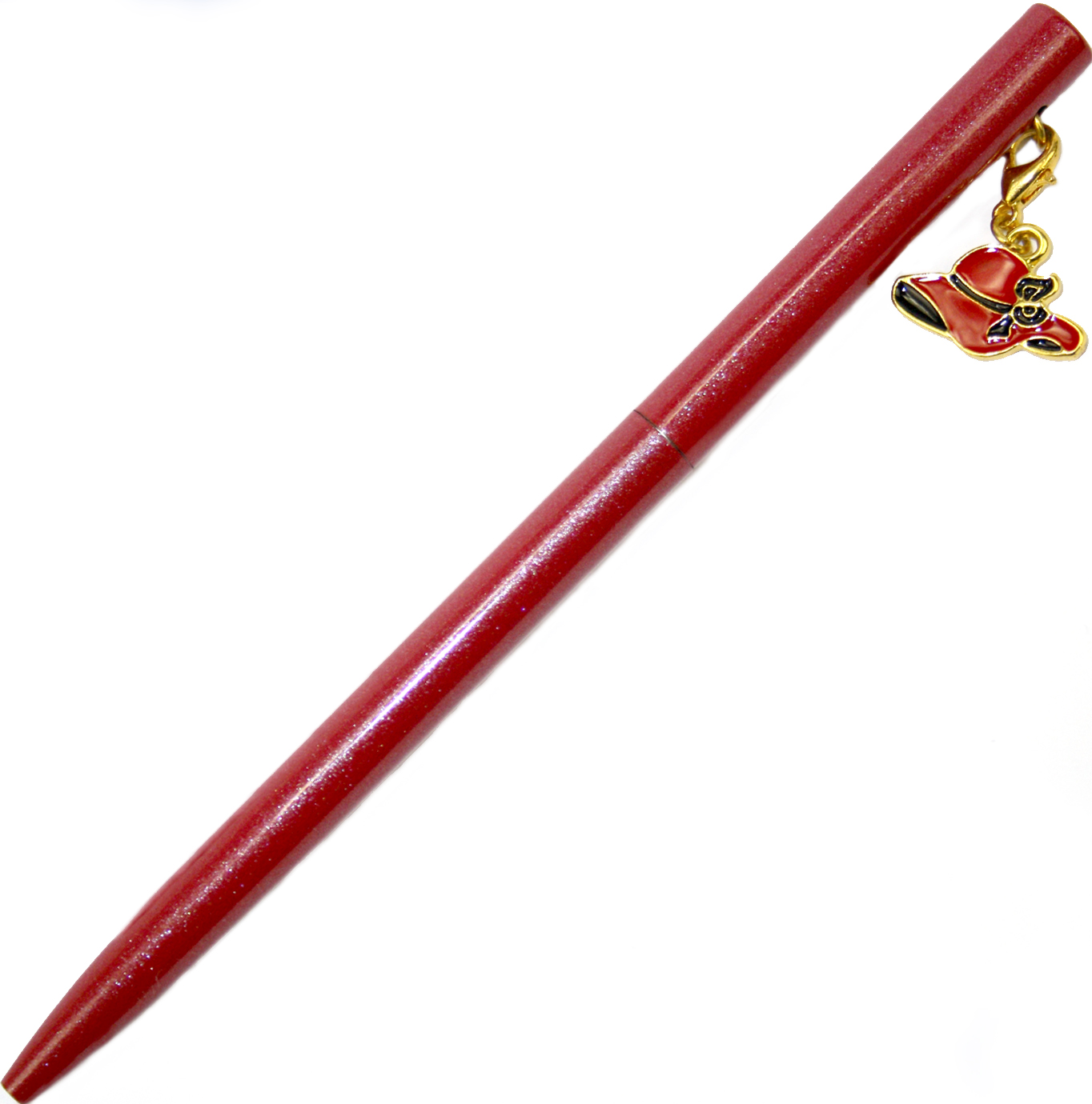 Ручка кульк.метал. "Maxi" №MX16357 Капелюшок,з брелоком,синя(10)(50) — фото товару | Канцелярський Сад