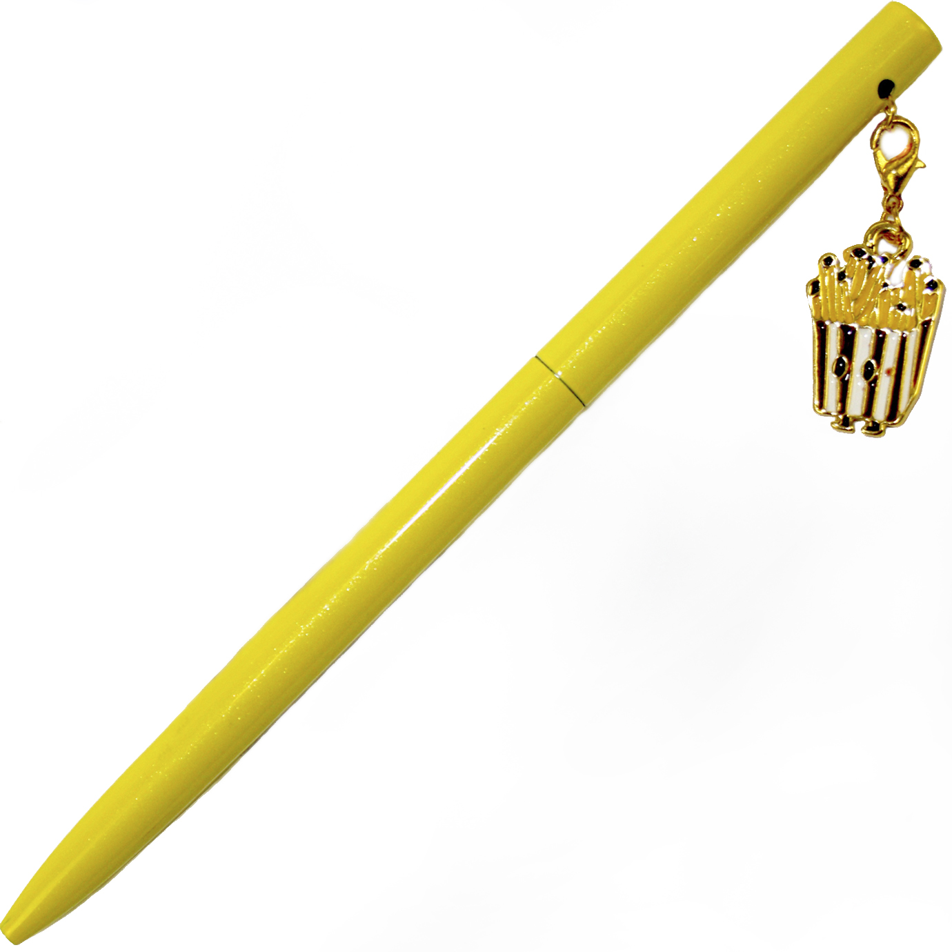 Ручка кульк.метал. "Maxi" №MX16372 Snack,з брелоком,синя(10)(50) — фото товару | Канцелярський Сад