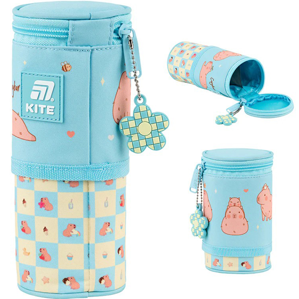 Пенал "Kite" Chilling Capybara 1від.,м'який №K25-684-4(48) — фото товару | Канцелярський Сад