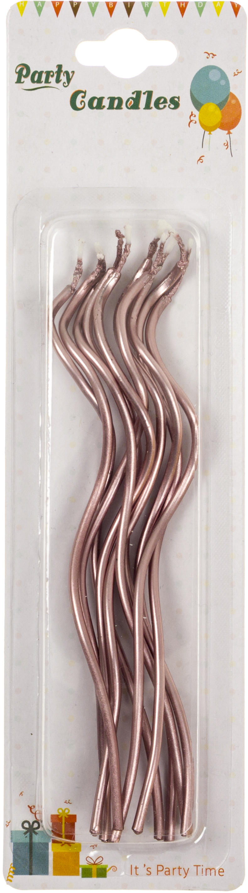 Свічка в торт 10шт "Соломка" рожева №A6/1284(24) — фото товару | Канцелярський Сад