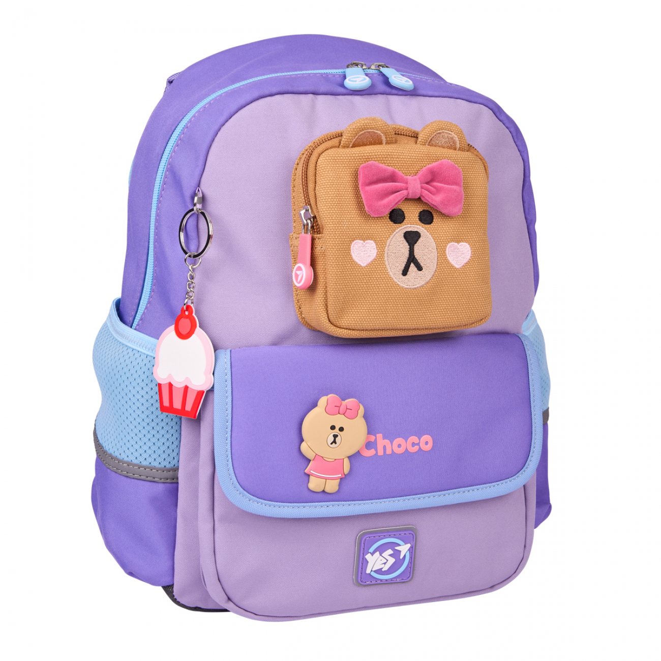 Рюкзак "Yes" S-104 Р-25 Line Friends Pretty Choco 1від.,4карм. №559836 — фото товару | Канцелярський Сад