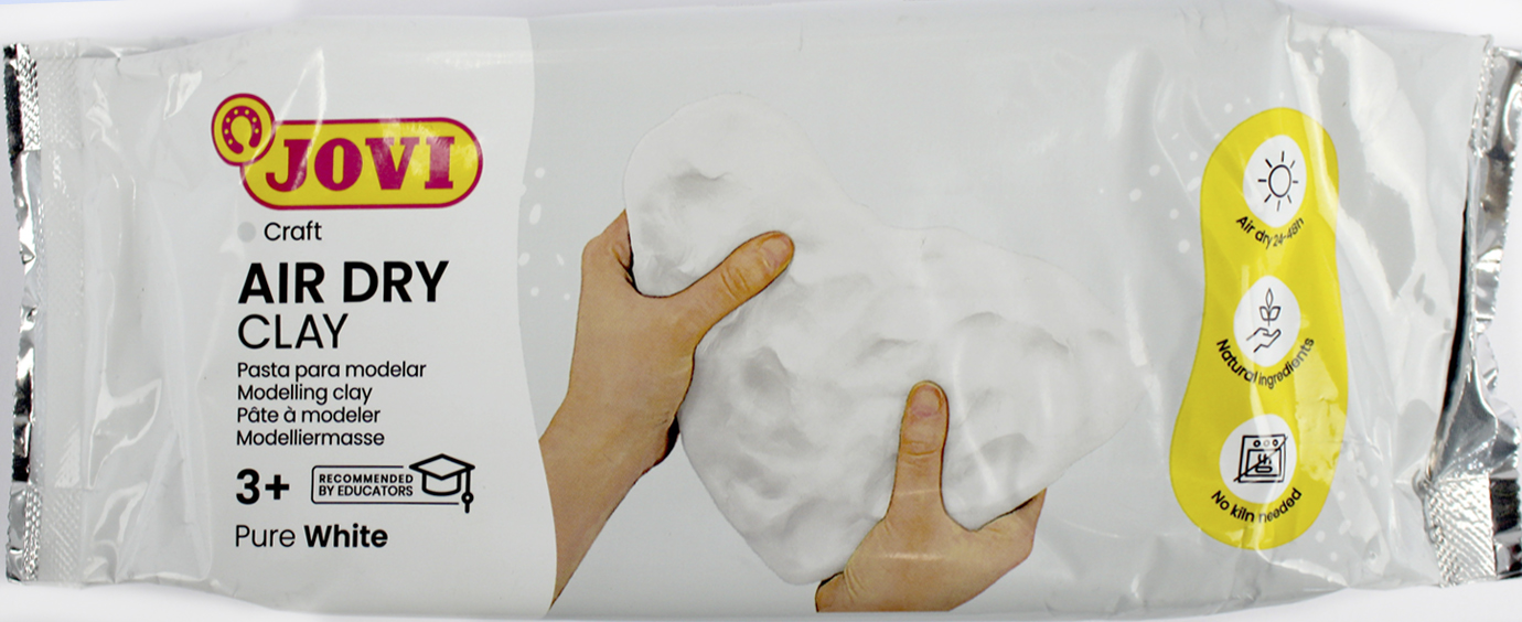 Глина самозастигаюча "Jovi" біла 500гр №85W/446595(24) — фото товару | Канцелярський Сад
