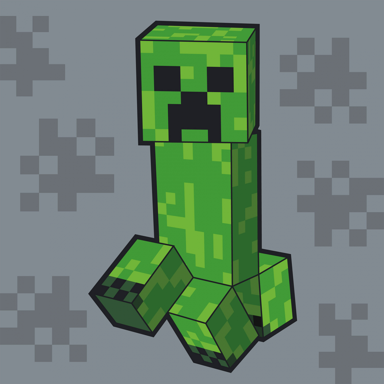 Картини по номерах "Майнкрафт. Кріпер" 25х25см,кольорове полотно №955024/Santi/(30) — фото товару | Канцелярський Сад