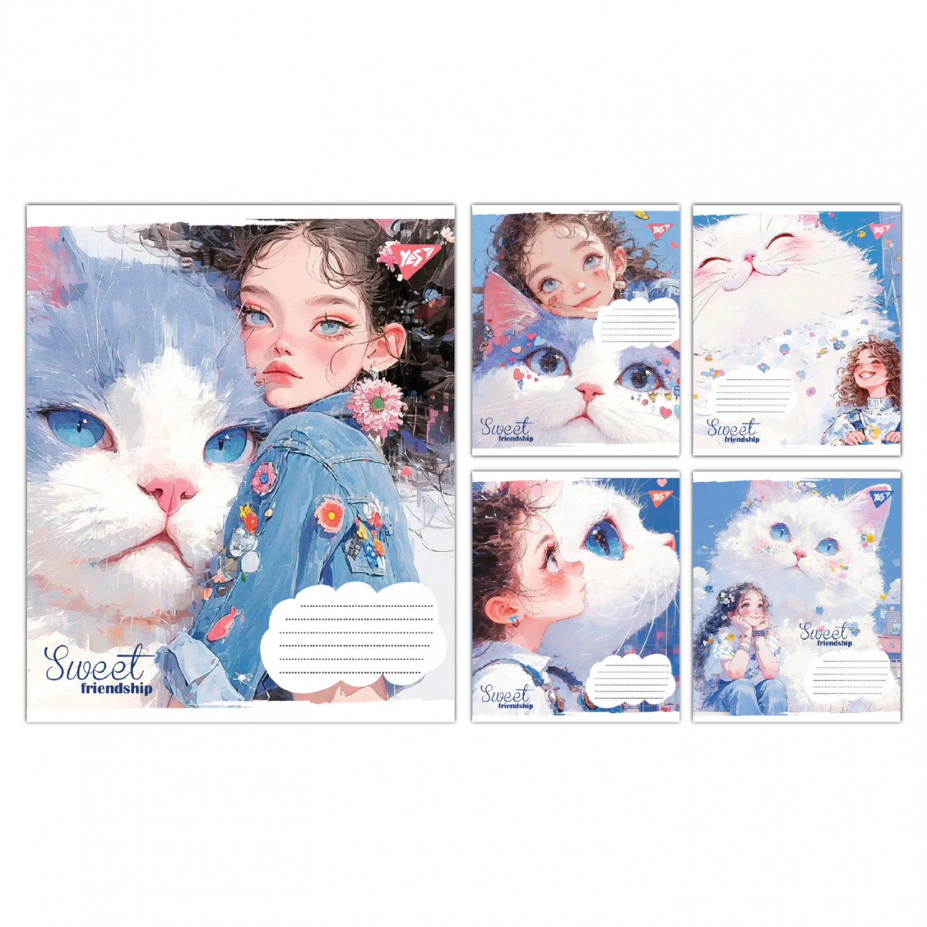 Зошит 12арк. кліт. YES Sweet Friendship №767861(25)(500) — фото товару | Канцелярський Сад