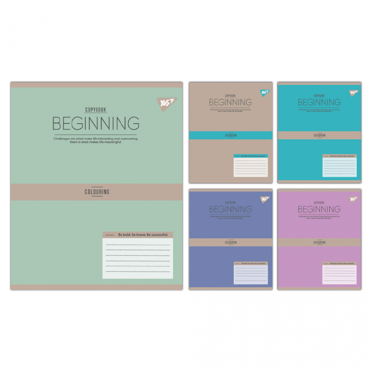 Зошит 12арк. кос.лін. Yes Beginning №767868(25)(500) — фото товару | Канцелярський Сад