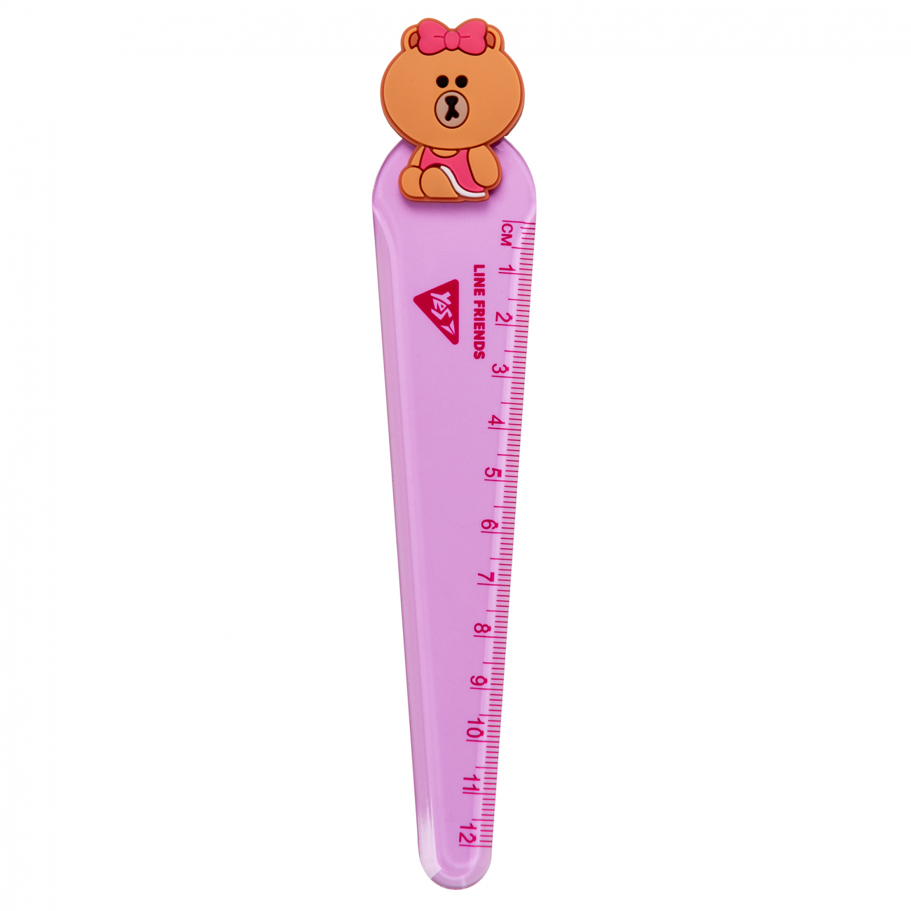 Лінійка пласт. 12см "Yes" Line Friends №370642(36) — фото товару | Канцелярський Сад