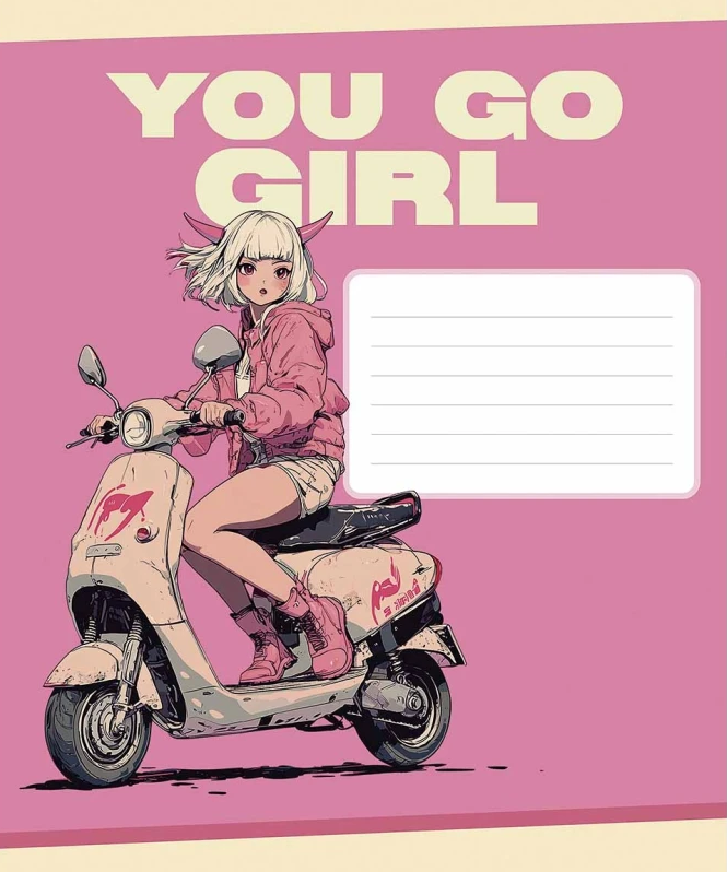 Зошит 24арк. кліт. Star "(дівч)" ВД-лак №024-3550K(25)(200) — фото товару | Канцелярський Сад