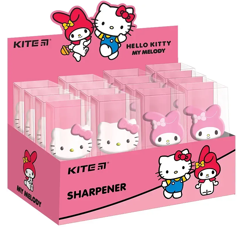 Точилка "Kite" №HK24-364-2 Hello Kitty асорті(16)(256) — фото товару | Канцелярський Сад
