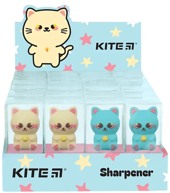 Точилка "Kite" №K24-364 асорті(16)(256) — фото товару | Канцелярський Сад