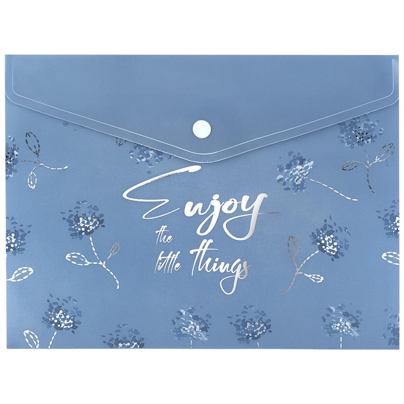 Папка-конверт "Axent" №1496-46-A А5+ Flower Symphony-3 на кнопці(12) — фото товару | Канцелярський Сад