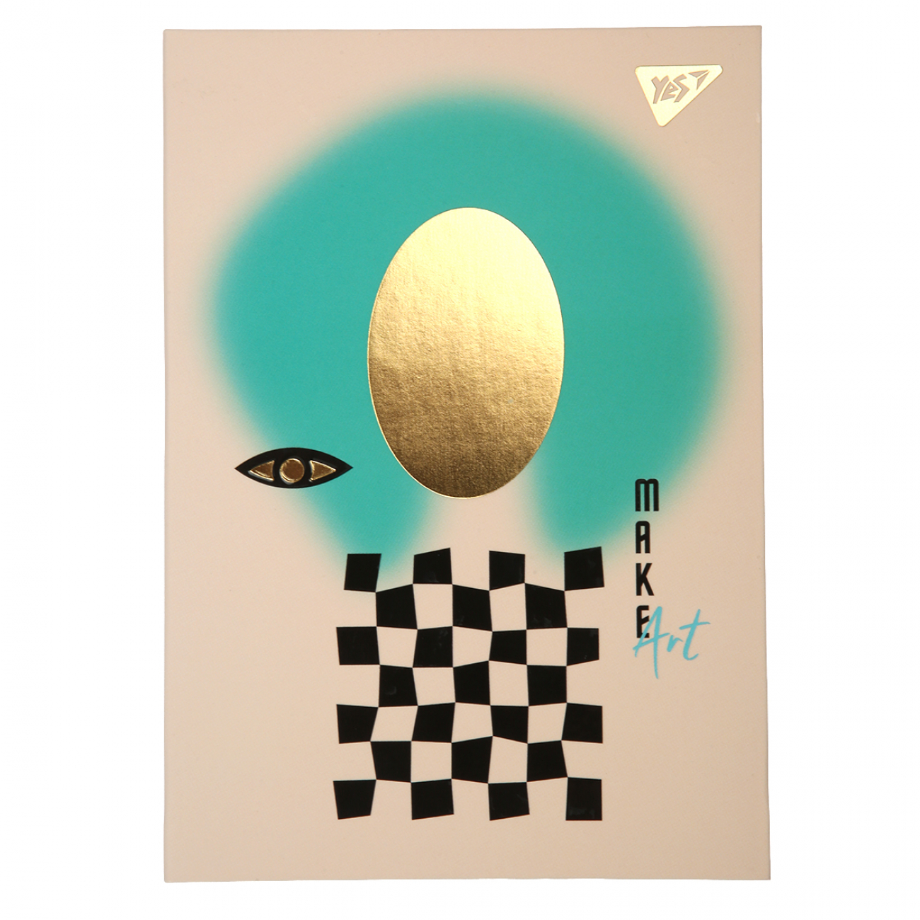 Блокнот А6 64арк. кліт. Make art інтегр. №152094/Yes/(20)(40) — фото товару | Канцелярський Сад