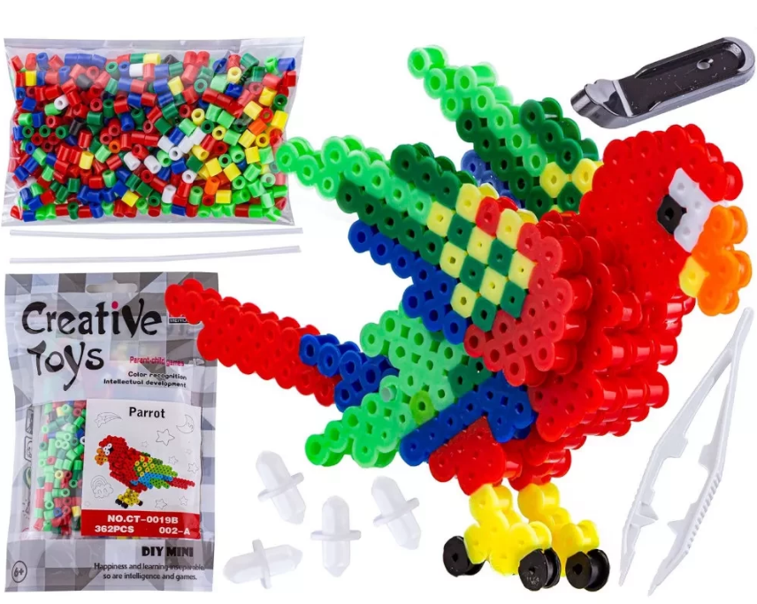 Термомозаїка тривимірна,птахи,в кульку,19х12,5х2,5см №CT-0019B(120)(240) КІ — фото товару | Канцелярський Сад