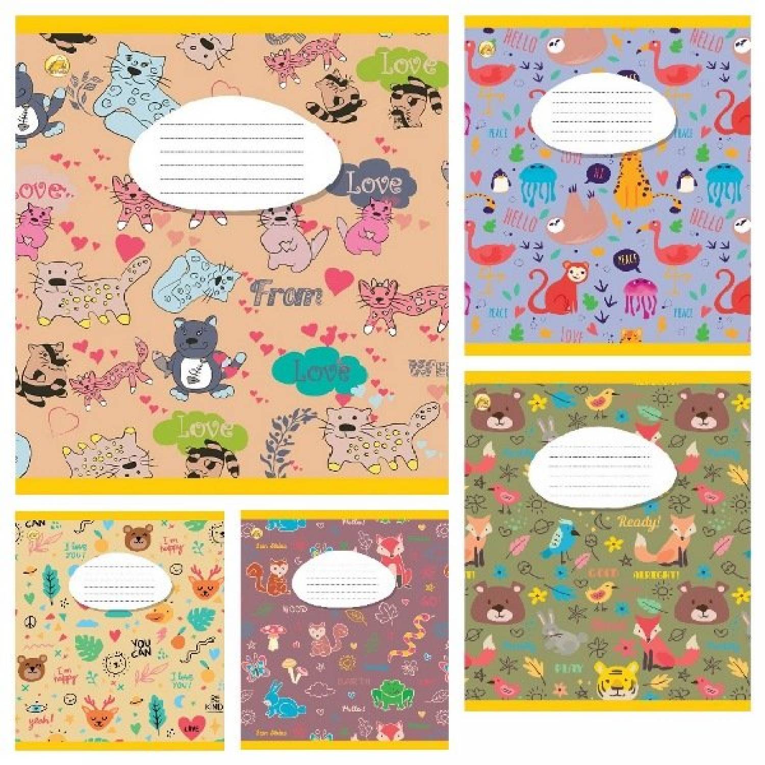 Зошит 12арк. кліт. /ТВ/ "Animal pattern" №ТА51109(25)(600) — купити | Канцелярський Сад