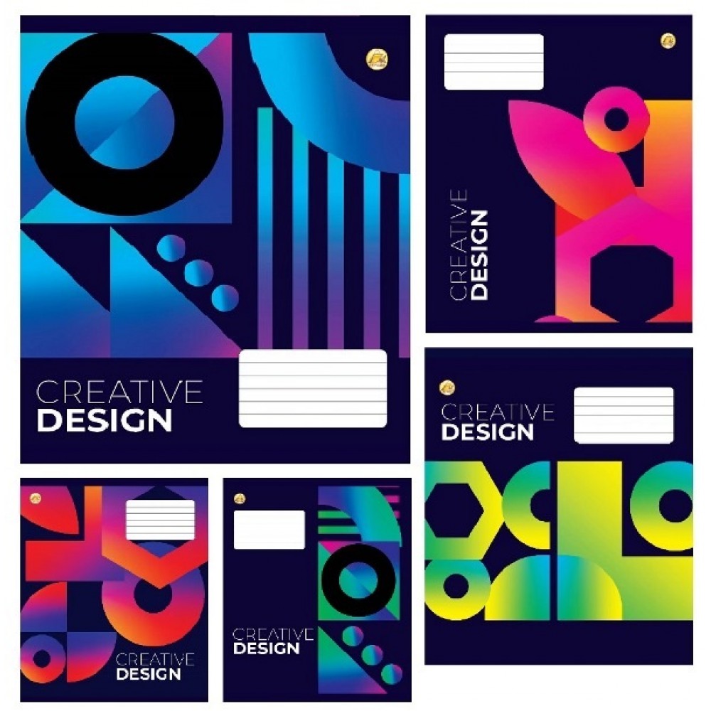 Зошит 96арк. кліт. /ТВ/ "Creative design" №ТА51706(10)(120) — фото товару | Канцелярський Сад
