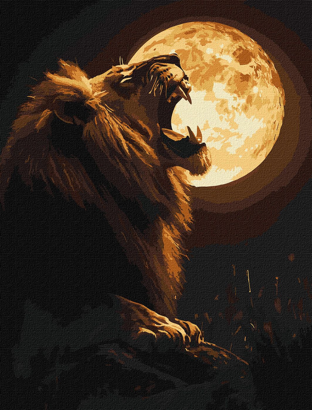 Картини по номерах акрил. "Нічний хижак" 30х40см №KHO6752/Ідейка/ — фото товару | Канцелярський Сад