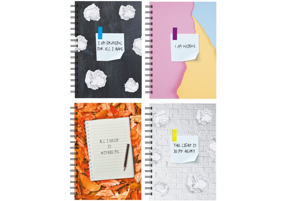 Блокнот пруж. В6 60арк. кліт. пласт. №O25912/Optima/(48) — фото товару | Канцелярський Сад