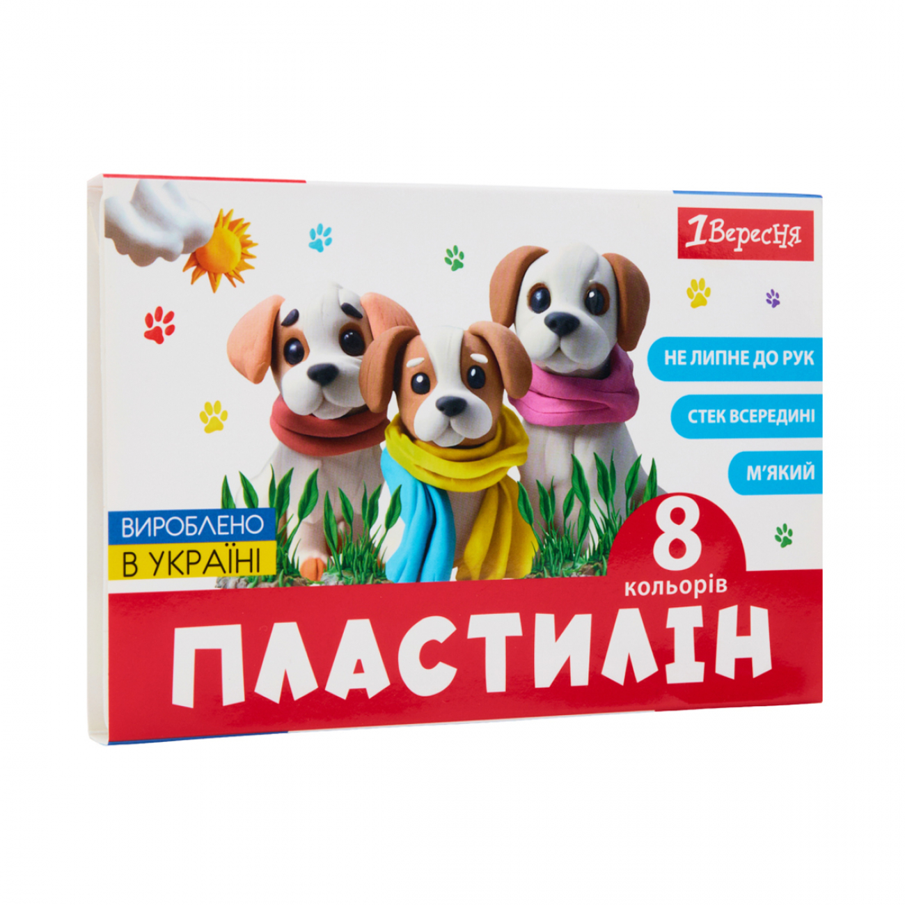 Пластилін "1В" Classic 8 кольор. 160гр №540659(30) — фото товару | Канцелярський Сад
