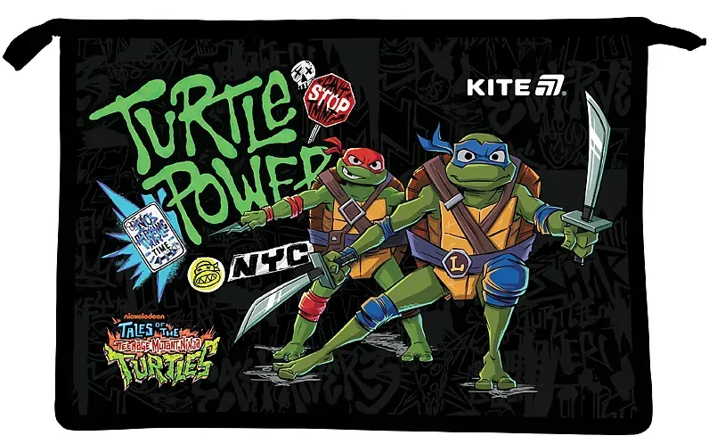 Папка "Kite" №NT25-428 А4+ Ninja Turtles на блиск.(12) — фото товару | Канцелярський Сад