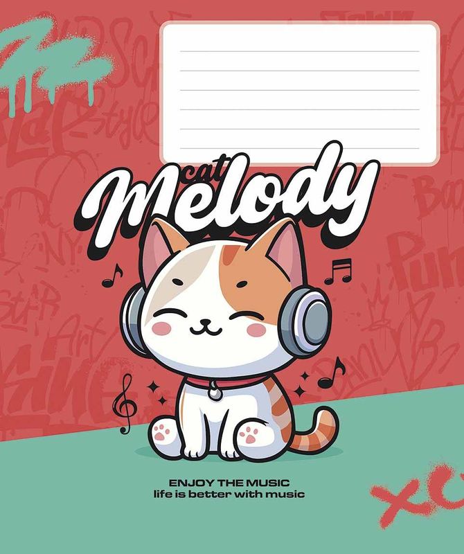 Зошит 12арк. кліт. Star "Cartoons (нейт)" ВД-лак №012-3529K(30)(360) — купити | Канцелярський Сад