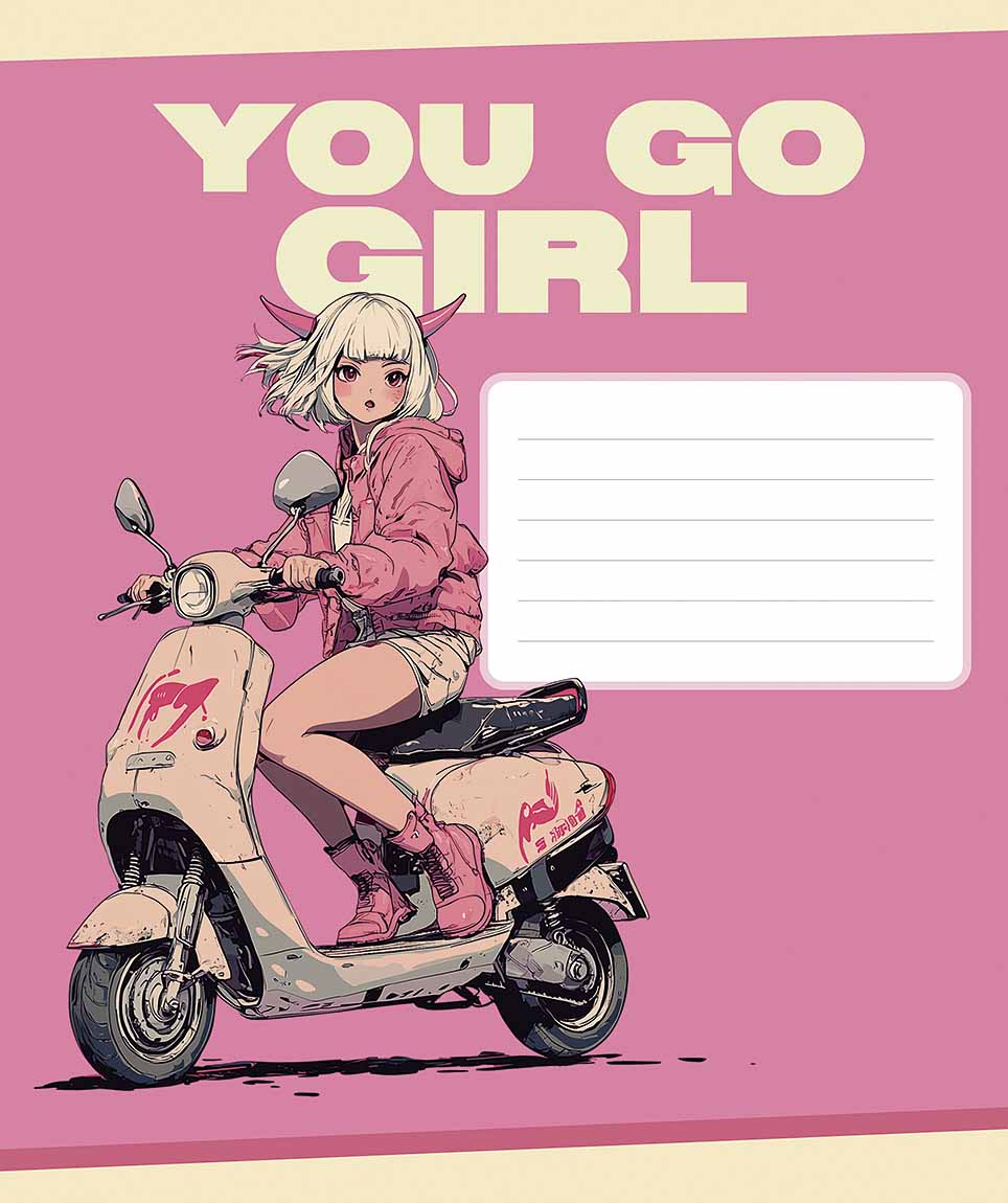 Зошит 18арк. кліт. Star "(дівч)" ВД-лак №018-3550K(25)(250) — фото товару | Канцелярський Сад